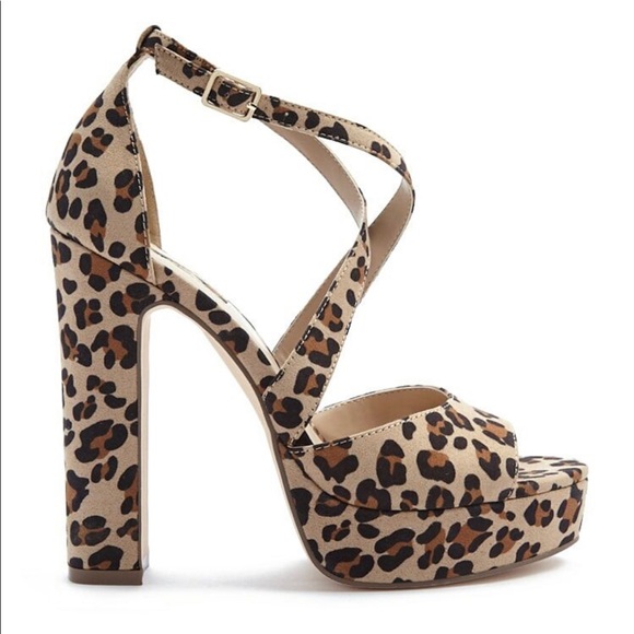 Forever 21 Leopard Print Chunky Heels - Picture 2 of 3